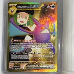 Pokemon Team Rocket's Crobat EX Holo Card 242/182 English Destined Rivals - Image 2