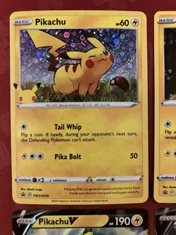 Pokemon Pikachu 4 Card Promo Lot! Vs and Holos! - Image 3