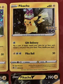 Pokemon Pikachu 4 Card Promo Lot! Vs and Holos! - Image 4
