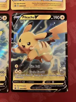 Pokemon Pikachu 4 Card Promo Lot! Vs and Holos! - Image 5