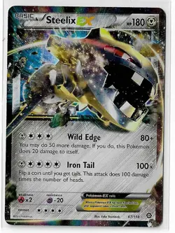 Steelix EX 67/114 Steam Siege XY Ultra Rare Pokemon TCG Card NM - Image 1