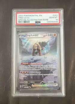 Pokemon Graded Card PSA 10 Ting Lu SIR Paldea Evolved #263 2023 - Image 1