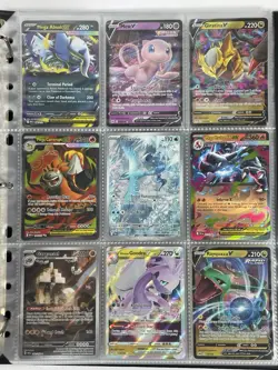 Pokemon Card Collection Binder Lot Holo Rare Mega Charizard Mew Articuno - Image 1