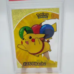 2000 Topps Pokemon TV #PC1 Pikachu Clear Card Animation Series 2 PSA 9 MINT - Image 4