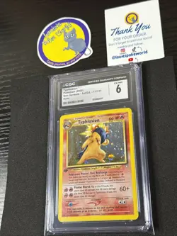 CGC 6 - Typhlosion 2000 Neo Genesis - 1st Edition - 17/111 Holo Pokemon Card - Image 3