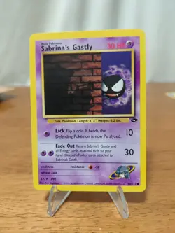 Pokemon TCG Sabrina's Gastly Gym Challenge Unlimited Common Card 97/132 - Image 1