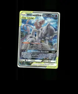 FAN-ART READ DESCRIPTION BELOW HOLO Mewtwo Card Mew Pokemon Card p1 - Image 1
