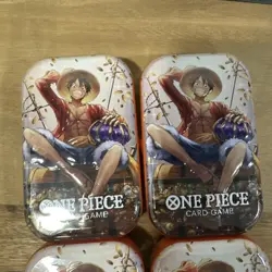 One Piece Card Game Mini-Tin Pack Set Vol.2 SEALED. TCG. Set Of 4 Total Tins - Image 2