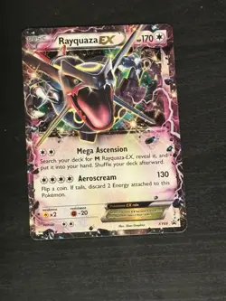 Pokemon Rayquaza EX Promo Holo XY Set Card XY69 English TCG Dragon - Image 1