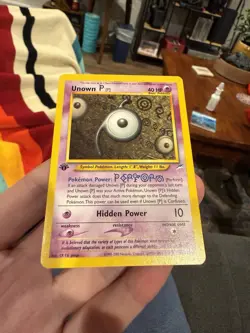 Pokemon Unown P Neo Destiny 1st Edition 58/105 WOTC 2002 Uncommon TCG Card - Image 2