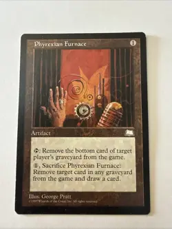 MTG magic cards 1x Phyrexian Furnace Weatherlight Light Play, English Read - Image 1