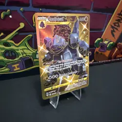 Coalossal 198/189 Swsh03: Darkness Ablaze Gold Secret Rare Pokemon TCG Card - Image 2
