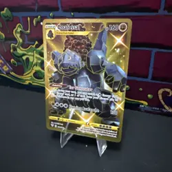 Coalossal 198/189 Swsh03: Darkness Ablaze Gold Secret Rare Pokemon TCG Card - Image 3