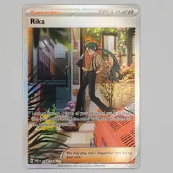 Pokemon TCG Rika 258 Paradox Rift Trainer Special Illustration Card 258/182 - Image 1