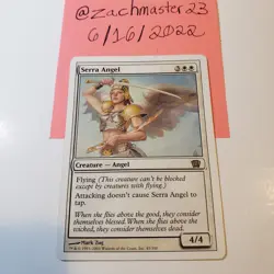 Serra Angel 8th Edition LP White Rare MAGIC THE GATHERING MTG CARD (Box2) - Image 1