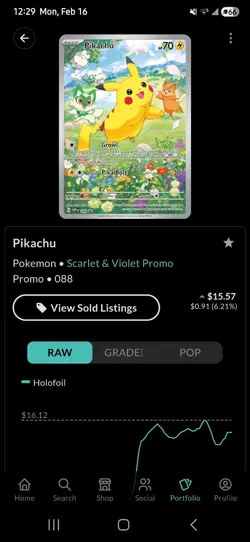 Pokemon Pikachu Promo Holo Scarlet & Violet Sv: Promo Cards 088 English - Image 1