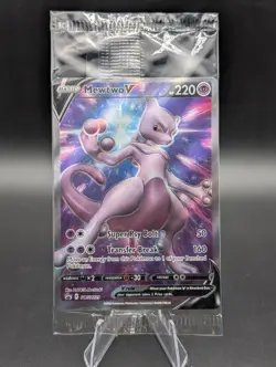 Pokemon Mewtwo V SWSH229 Sword & Shield Promo Card Sealed, Near Mint Condition - Image 1