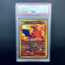 Pokemon TCG Karte Charizard #006 2000 Pokemon Neo 2 Promo Japanese Reverse PSA 9 - Image 1