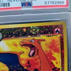 Pokemon TCG Karte Charizard #006 2000 Pokemon Neo 2 Promo Japanese Reverse PSA 9 - Image 4