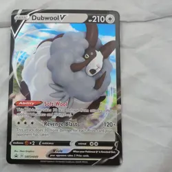 Pokemon Ultra Rare Holo Foil Full Art DubWool V Card SWSH049 Promo NM - Image 1
