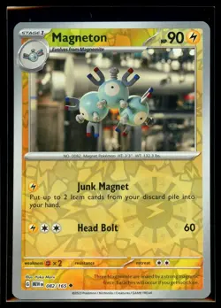 2023 Scarlet & Violet - 151 Magneton #82 Reverse Holo Pokemon Card - Image 1