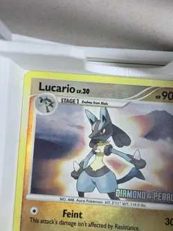 Pokemon Lucario Stamped Promo Reverse Holo 006/130 Diamond & Pearl Card - Image 3