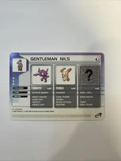2003 Pokemon Ruby/Sapphire Version | Battle E-Card | Gentleman Nils ID 129-B001 - Image 1