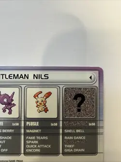 2003 Pokemon Ruby/Sapphire Version | Battle E-Card | Gentleman Nils ID 129-B001 - Image 3