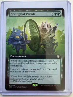 Springleaf Parade - Extended Art #0039 Non-Foil R MTG: Lorwyn Eclipsed Commander - Image 1