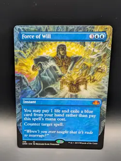 MTG - Force of Will - BORDERLESS - Non-Foil - Instant - DMR #418 - Mythic - Image 1