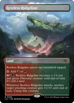 MTG Restless Ridgeline (Borderless) [The Lost Caverns of Ixalan] Near Mint Magic - Image 1