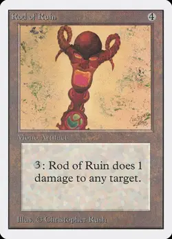 Rod of Ruin – Unlimited, MP [Magic MTG] - Image 1