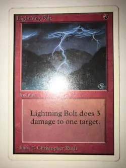 MTG Lightning Bolt Unlimited Edition Regular - Image 1