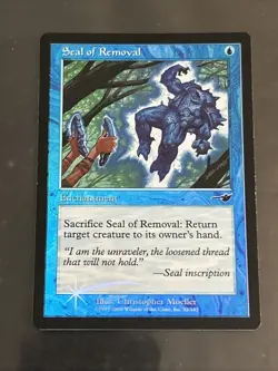 Magic Mtg FOIL Nemesis Seal of Removal Excellent Condition - Image 1
