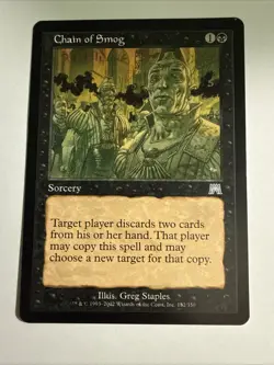 * * 1x Chain of Smog x1 * * Onslaught MTG LP Lightly Played - Image 1