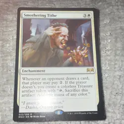 Magic: The Gathering Smothering Tithe Enchantment Ravnica Allegiance Rare 022/2… - Image 1