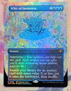 Whir of Invention (Borderless) (Foil) MTG Special Guest (Aetherdrift) (SPG) (NM) - Image 1