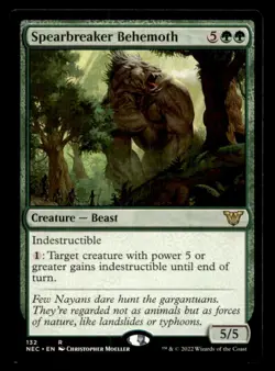 Spearbreaker Behemoth LP Light Play Neon Commander MTG [11715] - Image 1