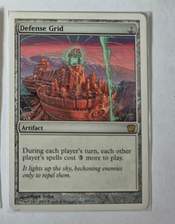 Defense Grid MTG 9th Edition Lightly Played - Image 1