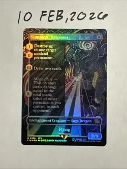 Summon: Bahamut (Borderless) Final Fantasy Foil - Image 1