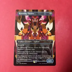 Roaming Throne Borderless the Lost Caverns of Ixalan Regular Card NM Condition - Image 1