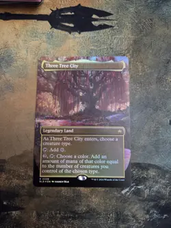 Three Tree City 339 - FOIL BORDERLESS - MTG - Magic Card - Image 1