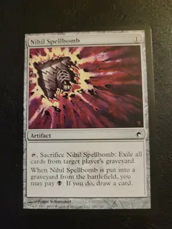 Nihil Spellbomb - Scars of Mirrodin: #187 Magic: The Gathering MTG Common LP - Image 1
