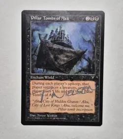 Unplayed Signed NM Pillar Tombs of Aku Visions Magic Terese Nielsen Edh Cube Vtg - Image 1