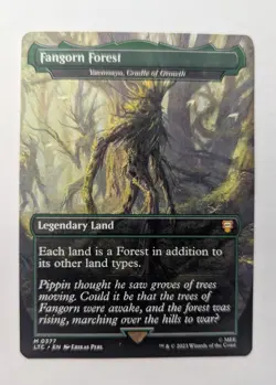 1x Fangorn Forest Yavimaya Cradle Of Growth NM - Borderless MTG LOTR LTC x1 - Image 1