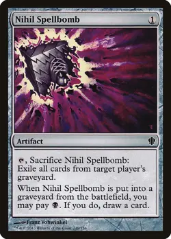 Nihil Spellbomb 1x MtG Commander 2013 Edition CMD SP/NM - Image 1