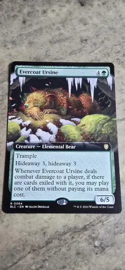 Evercoat Ursine (Extended Art) Commander: Bloomburrow Regular Rare MTG NM - Image 1