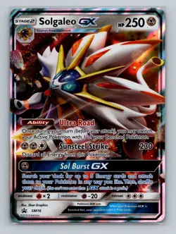 Pokemon SM Promos #SM16 Solgaleo GX - Image 1