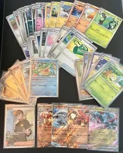 Pokemon Journey Together JTG 50-Card Bundle – Full Art Trainer, 4 EX, Holos - Image 1