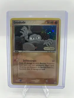 Pokemon Card - Geodude Legend Maker 53/92 Common Reverse Holo Stamped MP - Image 1